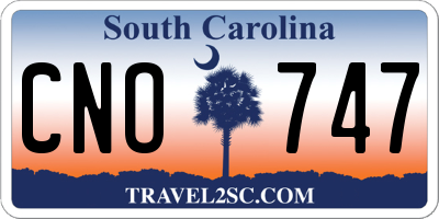 SC license plate CNO747