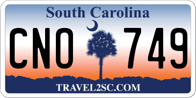 SC license plate CNO749