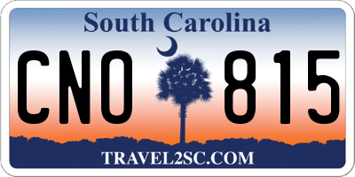SC license plate CNO815