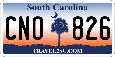 SC license plate CNO826