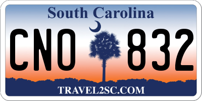SC license plate CNO832