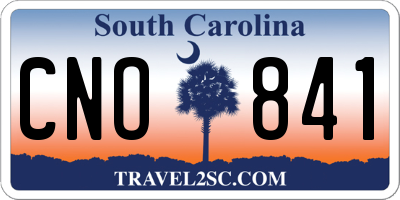 SC license plate CNO841