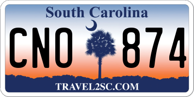 SC license plate CNO874