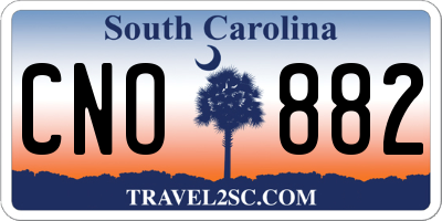 SC license plate CNO882