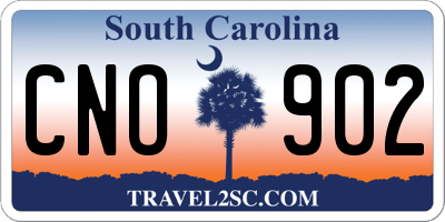 SC license plate CNO902