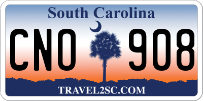 SC license plate CNO908