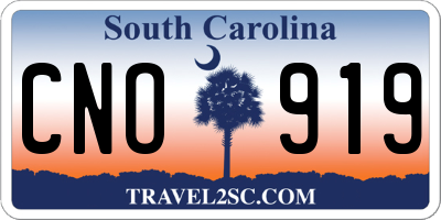 SC license plate CNO919