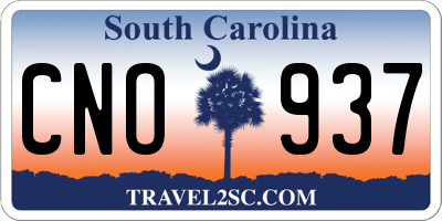 SC license plate CNO937