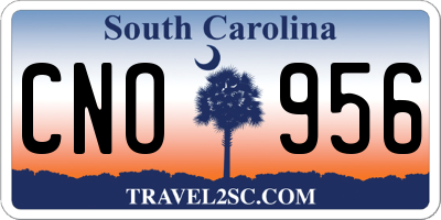 SC license plate CNO956