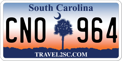 SC license plate CNO964
