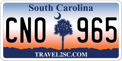 SC license plate CNO965