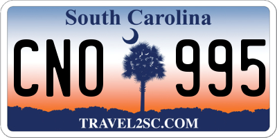 SC license plate CNO995