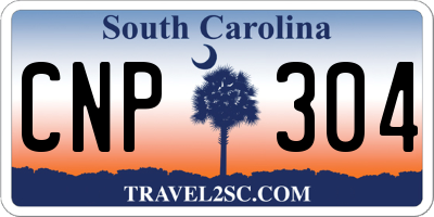 SC license plate CNP304