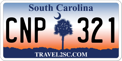 SC license plate CNP321