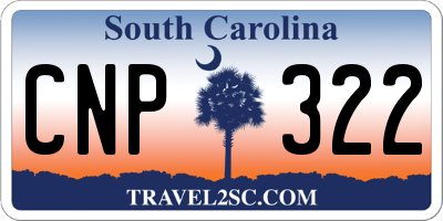 SC license plate CNP322