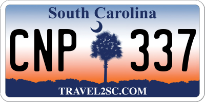 SC license plate CNP337
