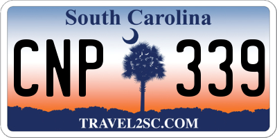 SC license plate CNP339
