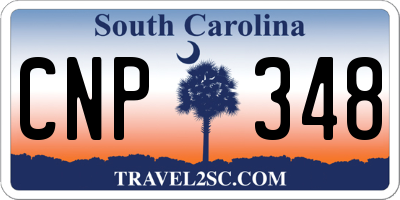 SC license plate CNP348