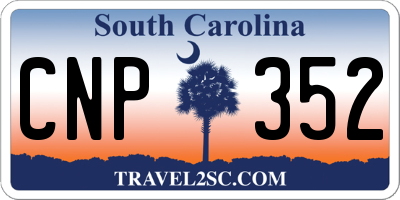 SC license plate CNP352