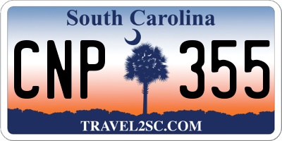 SC license plate CNP355