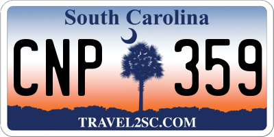 SC license plate CNP359