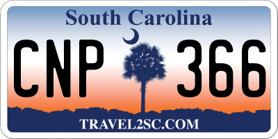 SC license plate CNP366