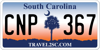 SC license plate CNP367