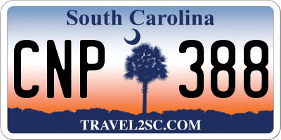 SC license plate CNP388