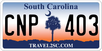 SC license plate CNP403