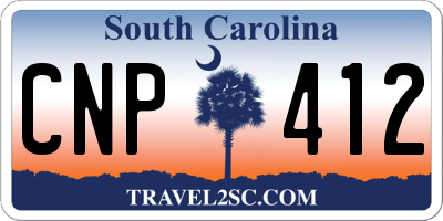 SC license plate CNP412