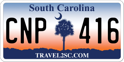 SC license plate CNP416