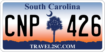 SC license plate CNP426