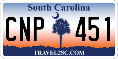 SC license plate CNP451
