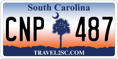 SC license plate CNP487