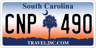 SC license plate CNP490