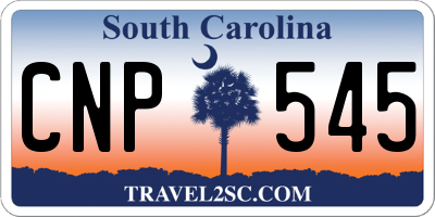 SC license plate CNP545