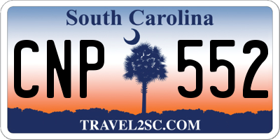 SC license plate CNP552