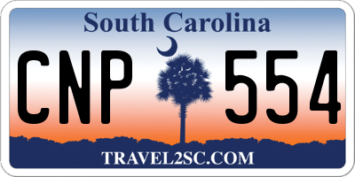 SC license plate CNP554
