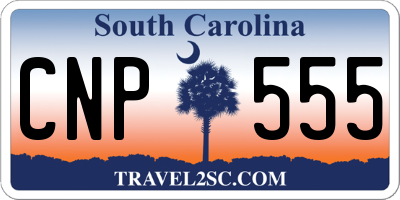 SC license plate CNP555