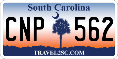 SC license plate CNP562