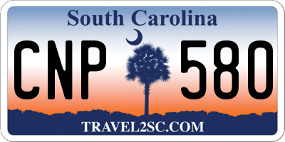 SC license plate CNP580