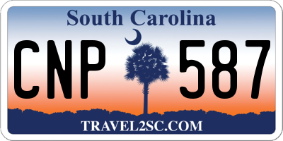 SC license plate CNP587