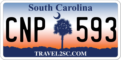 SC license plate CNP593