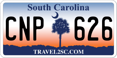 SC license plate CNP626