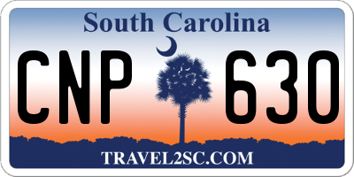 SC license plate CNP630