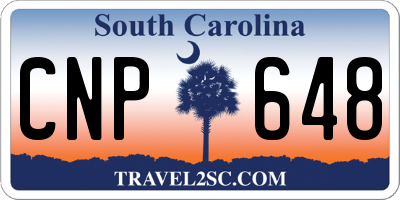 SC license plate CNP648