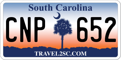SC license plate CNP652