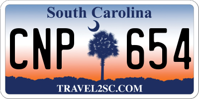 SC license plate CNP654