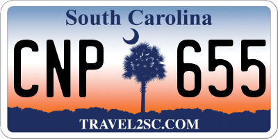 SC license plate CNP655