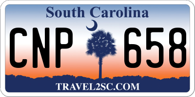 SC license plate CNP658